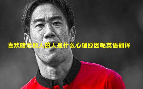 喜欢暗示别人的人是什么心理原因呢英语翻译