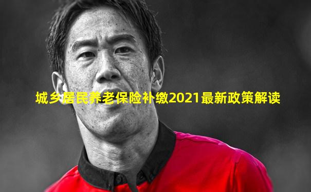 城乡居民养老保险补缴2021最新政策解读
