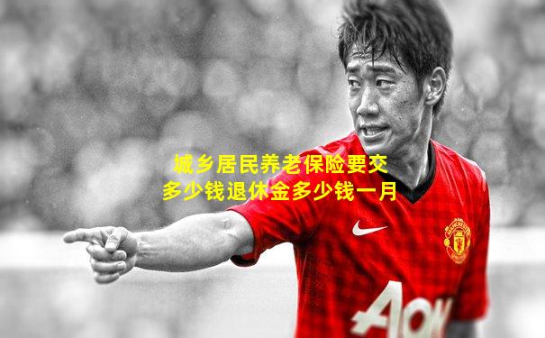城乡居民养老保险要交多少钱退休金多少钱一月